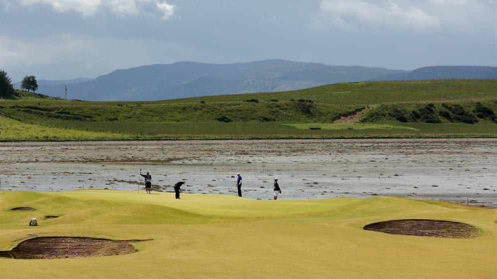  General View of the 3rd green at Castle Stuart