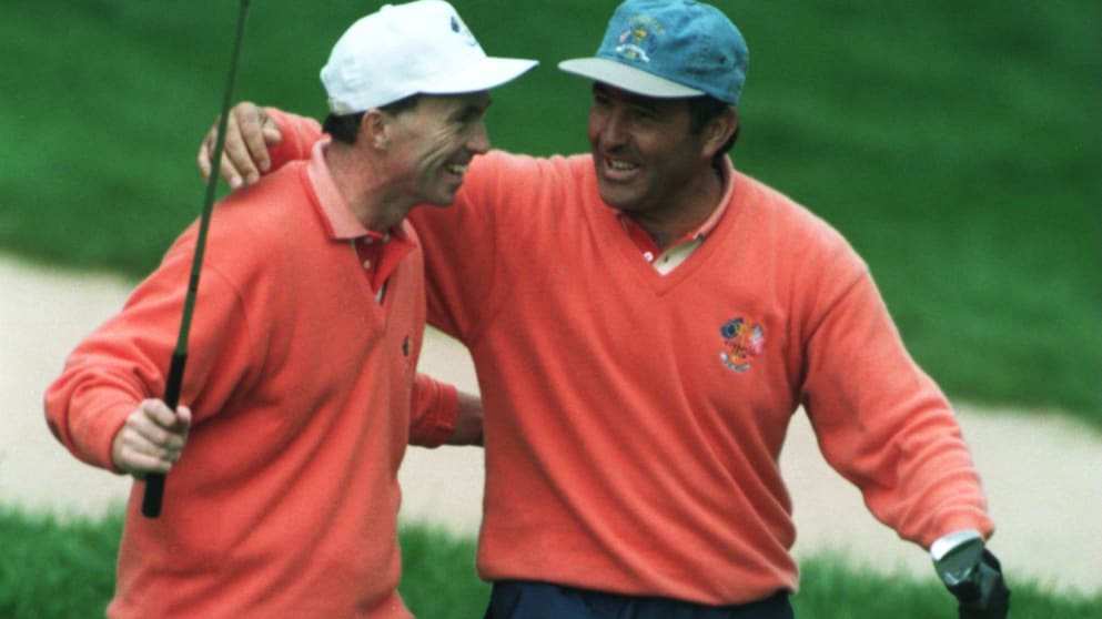 David Gilford with Seve at The Ryder Cup