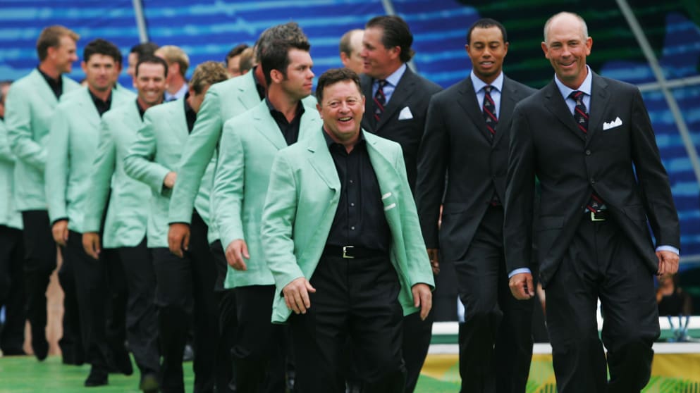 Ian Woosnam and Tom Lehman at The 2006 Ryder Cup Opening Ceremony