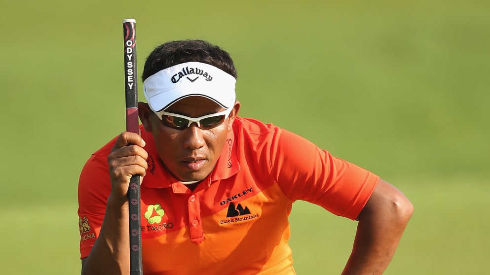 Thongchai Jaidee during the first round of the Maybank Malaysian Open 