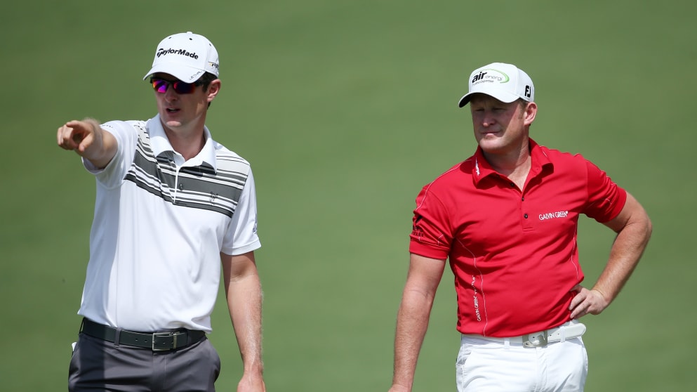 Justin Rose and Jamie Donaldson 
