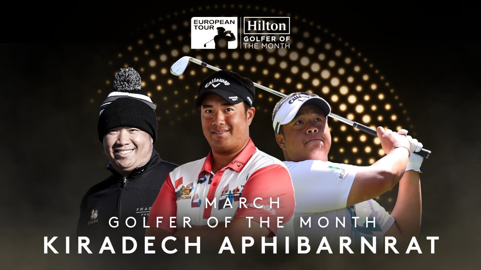 Kiradech Aphibarnrat - Hilton Golfer of the Month March Winner