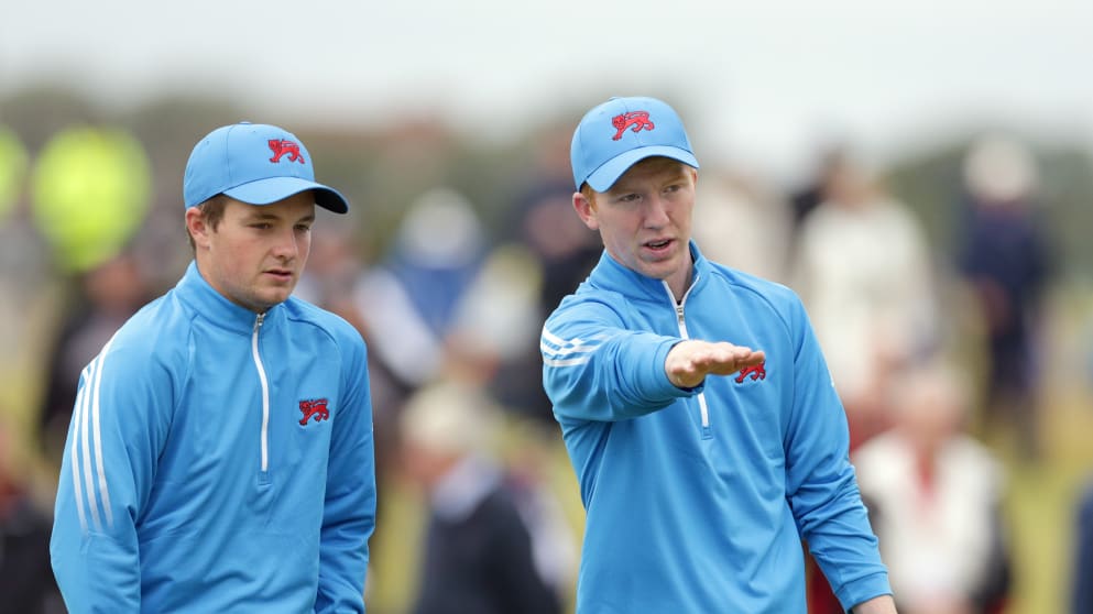 Gavin Moynihan (R) and Jack Hume