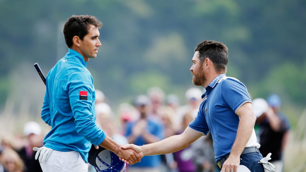 Louis Oosthuizen and Rafa Cabrera-Bello