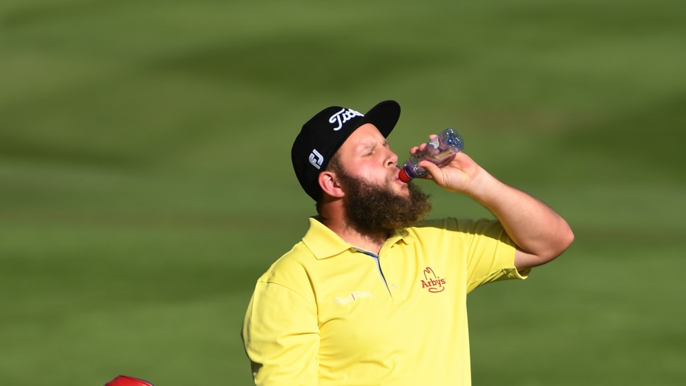 Andrew Johnston during the first round of the 2016 Omega European Masters