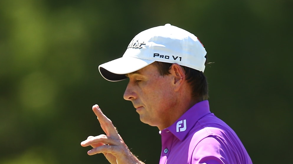 Brett Rumford at the ISPS HANDA World Super 6 Perth