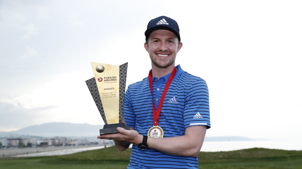 Connor Syme after winning the Turkish Airlines Challenge 