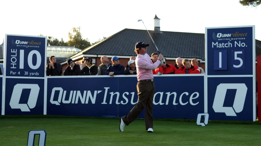 Rory at the Quinn British Masters