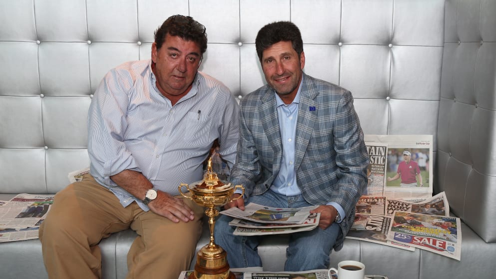 Sergio Gomez with Jose Maria Olazabal