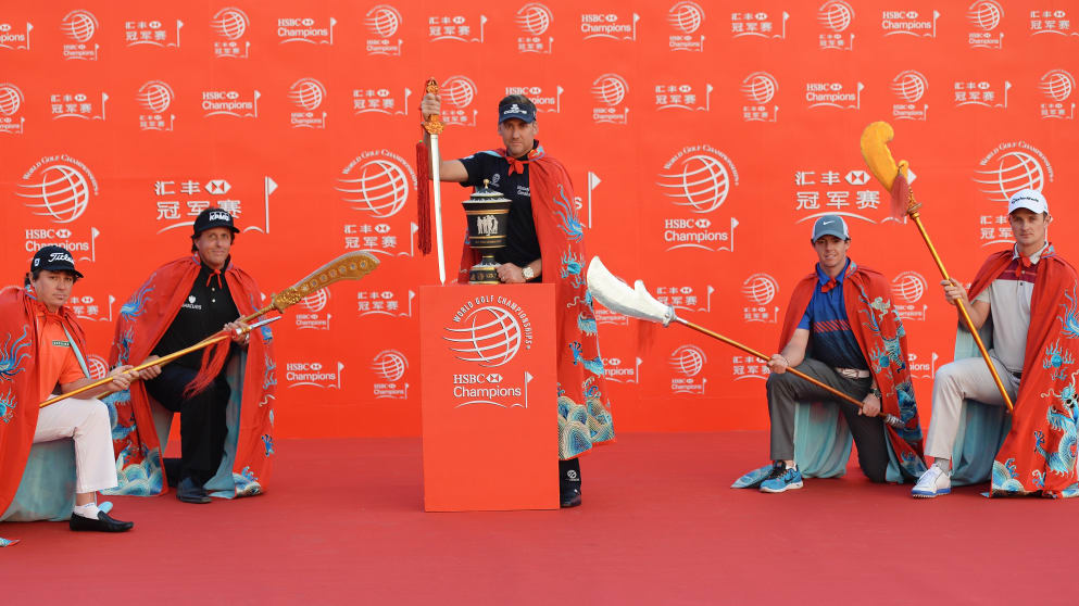 Stars at the launch of the WGC-HSBC Champions