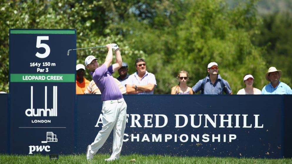 Branden Grace - in action at the Alfred Dunhill Championship