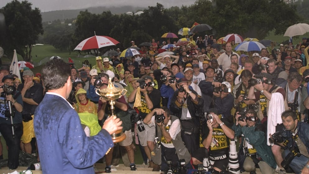 Jose Maria Olazabál with The 1997 Ryder Cup