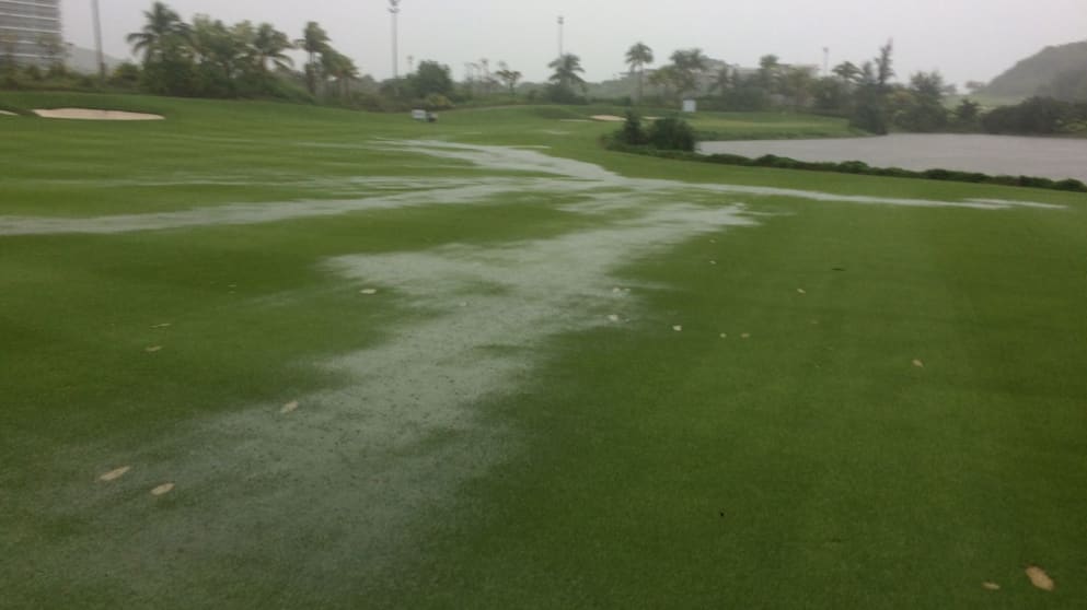 Sanya Luhuitou GC waterlogged