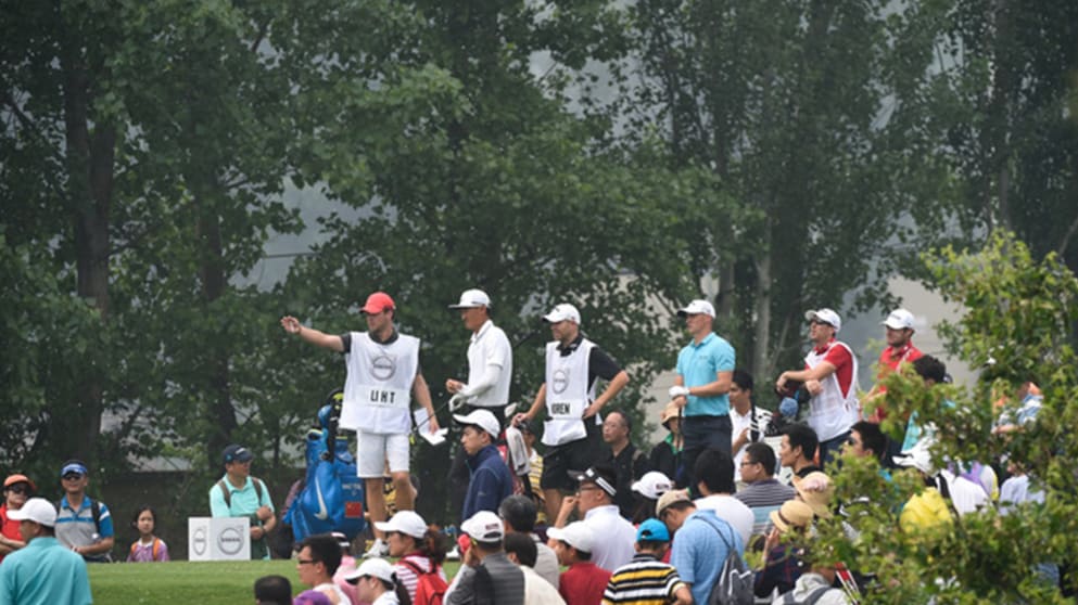 Li Haotong, Alex Noren and Tyrrell Hatton