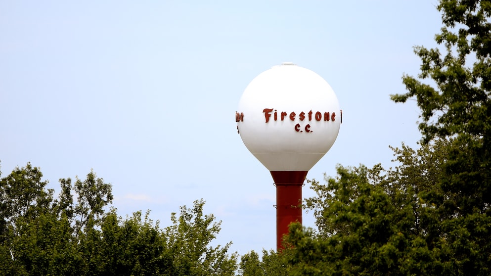 Firestone Country Club water tower
