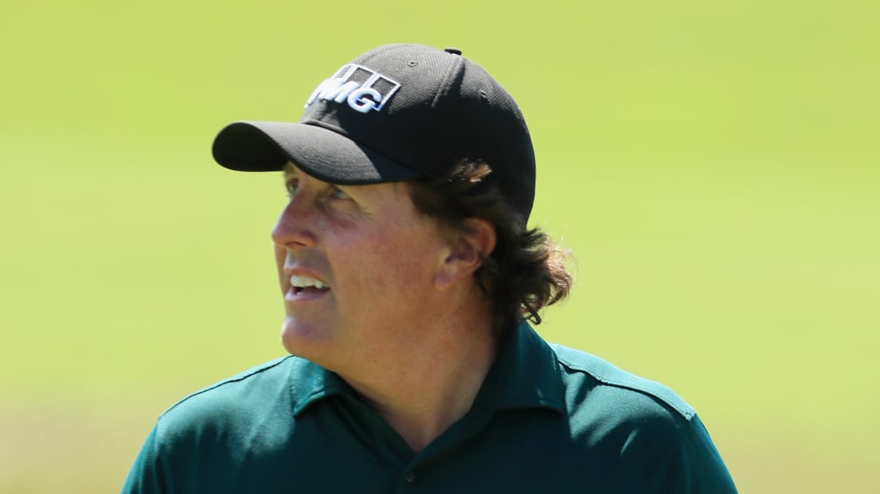 Phil Mickelson during the third round of the 2018 U.S. Open at Shinnecock Hills