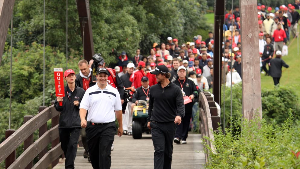 Marc Cayeux and Adam Scott