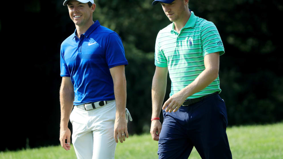 Rory McIlroy and Justin Thomas