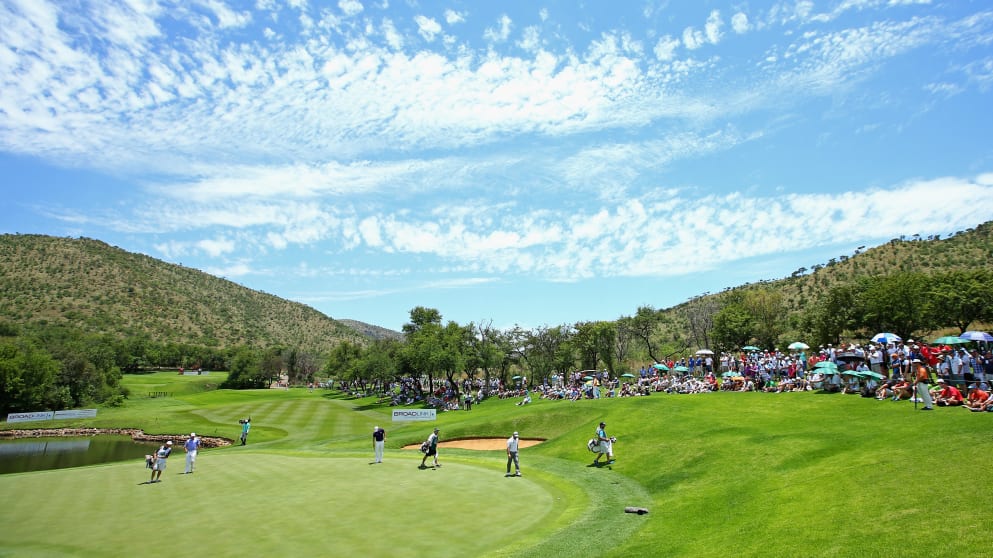 Some wonderful conditions for the players competing in the first event of the 2015 Race to Dubai season, the Nedbank Golf Challenge
