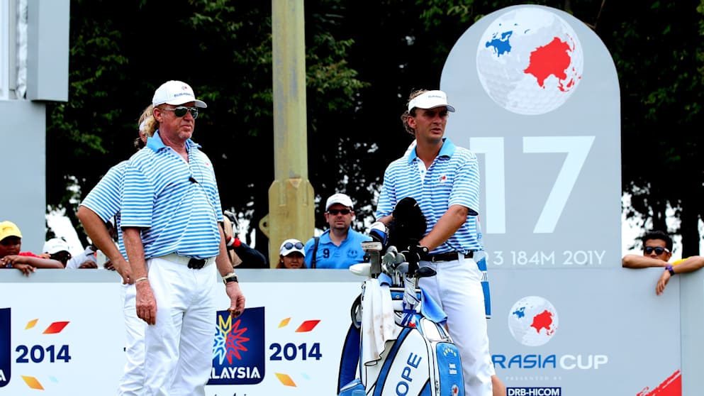 Miguel Angel Jimenez and Joost Luiten 