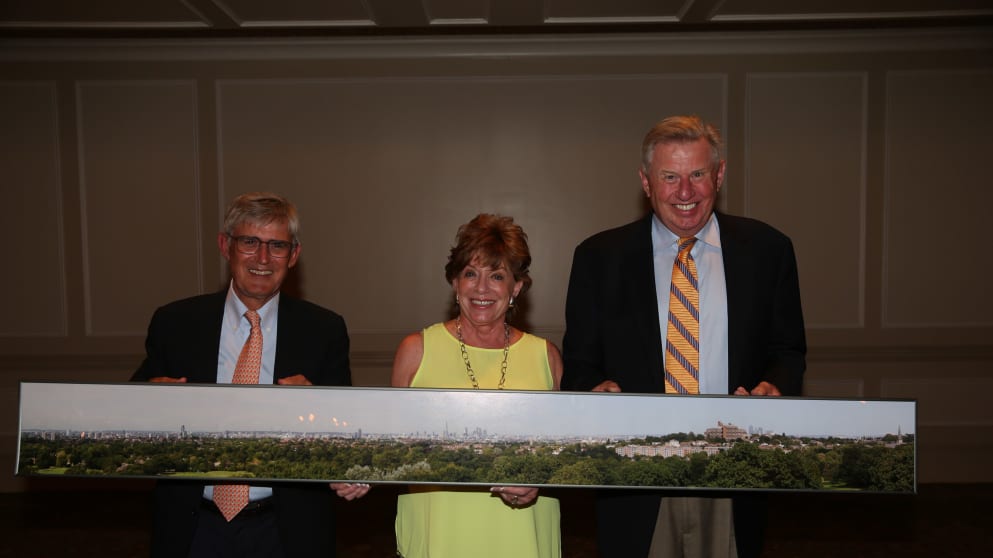 From left to right: David Williams, Ruth Ann Oosterhuis and Peter Oosterhuis 