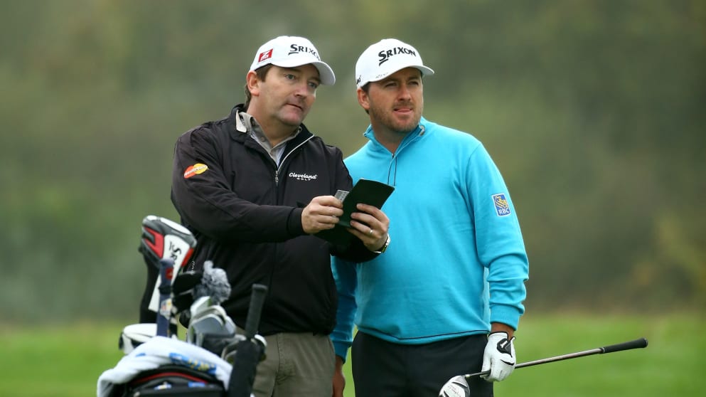 McDowell and caddie