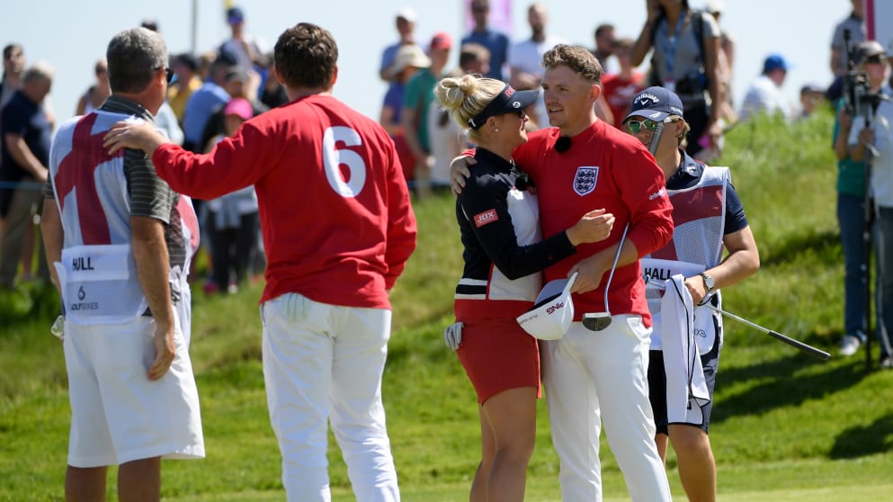 Charley Hull and Matt Wallace