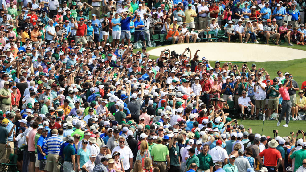 Tiger Woods on Monday at the Masters