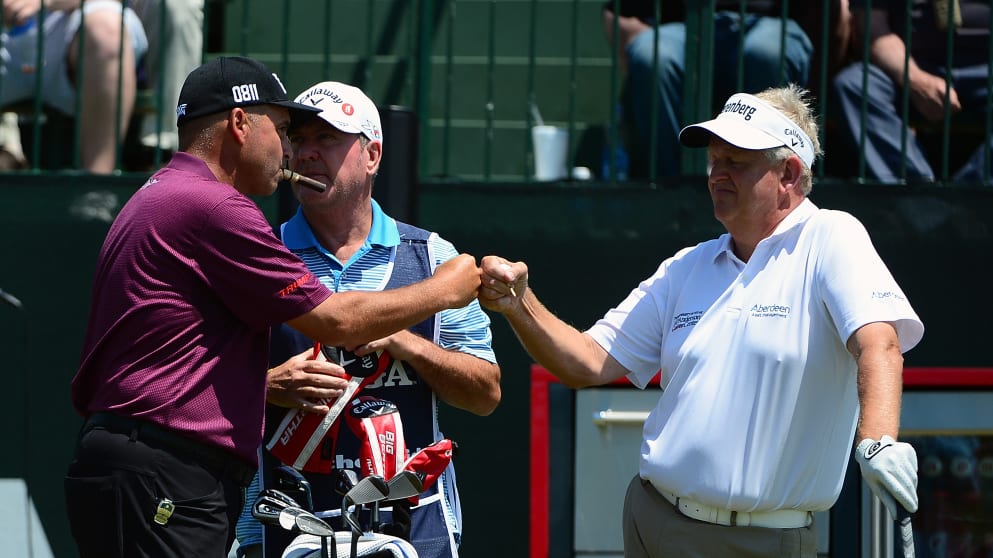 Rocco Mediate and Colin Montgomerie