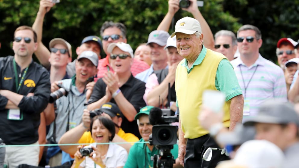 Jack Nicklaus during the Par 3 Contest