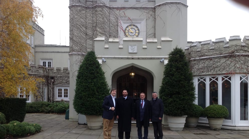 Wentworth Club Chief Executive Julian Small showed Yousuf Kazim, General Manager,  Jumeirah Golf Estates, Esam Hasan Saleh, Executive Director - Asset Management, Jumeirah Golf Estates and Mahmud Merali, Consultant around the facilities