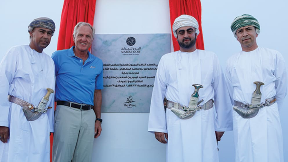 Greg Norman has expressed his delight with the stunning Al Mouj Golf