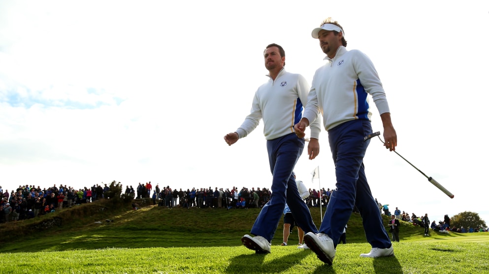 Graeme McDowell and Victor Dubuisson