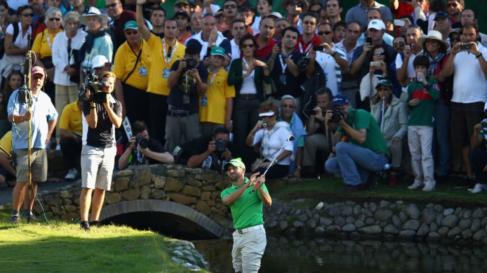 Sergio Garcia - in action during the third round of the 2011 Andalucia Masters at Valderrama