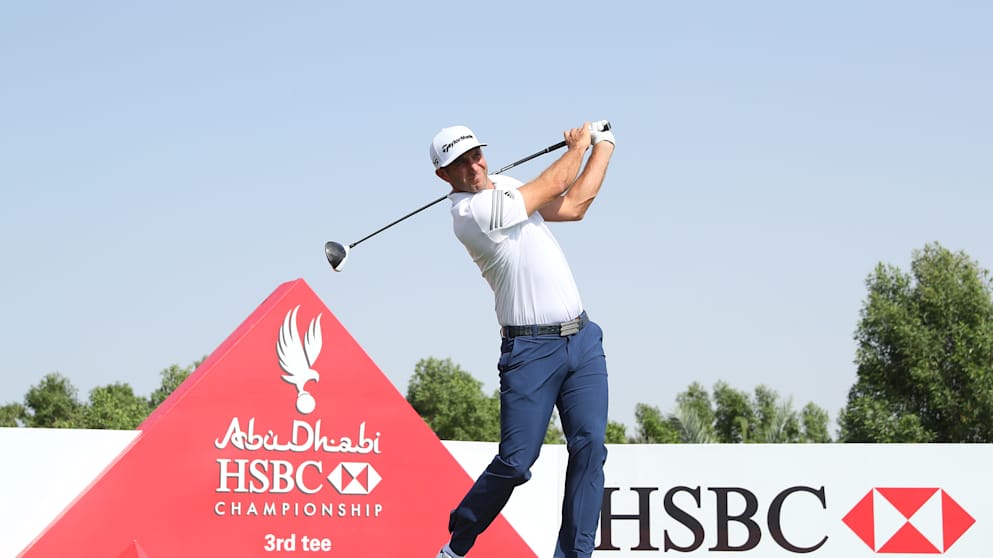 Dustin Johnson at Abu Dhabi GC