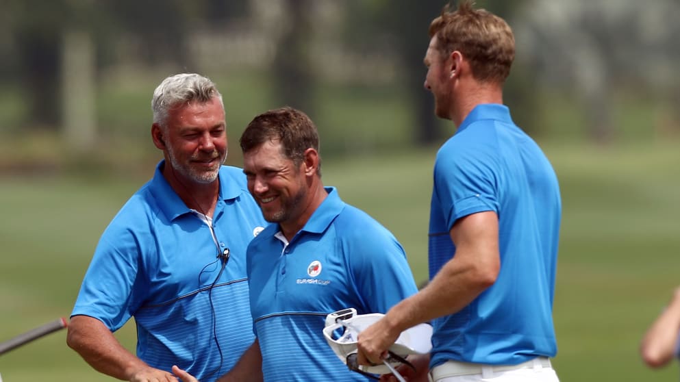 Darren Clarke, Lee Westwood and Chris Wood