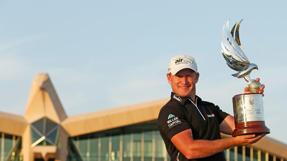 Abu Dhabi HSBC Champion Jamie Donaldson 