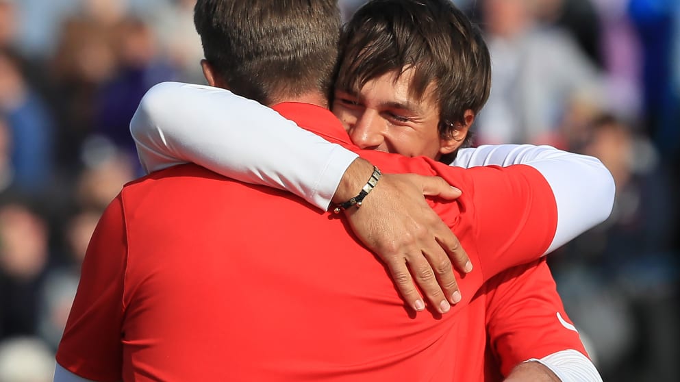 Thorbjorn Olesen and Lucas Bjerregaard - the inaugural Golf Sixes Champions