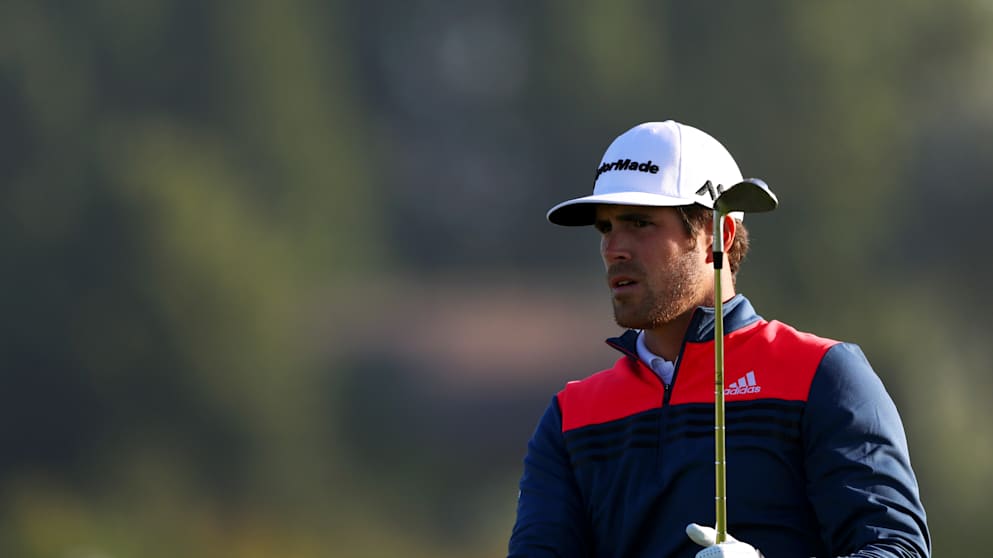 Nacho Elvira at the third hole at the 2016 KLM Open