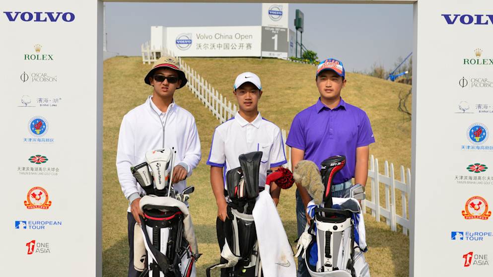 Dou Ze-cheng, Ye Wo-cheng and Bai Zheng-kai (Volvo in Golf)