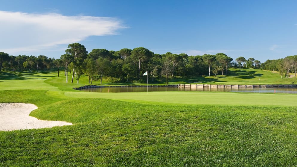 The third hole of the Stadium Course at PGA Catalunya Resort