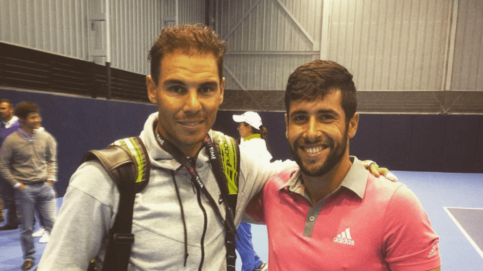 Rafael Nadal and Adrian Otaegui