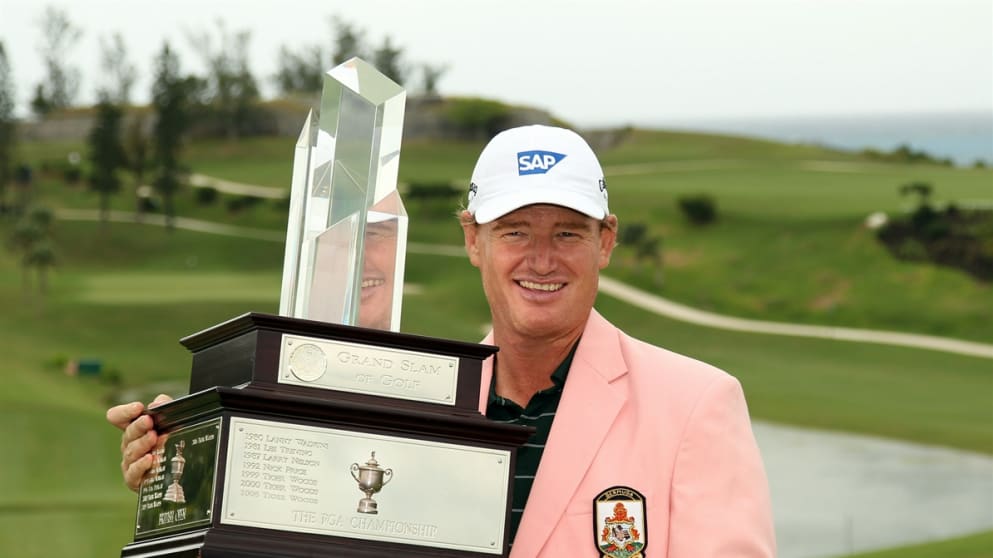Ernie Els wins the PGA Grand Slam of Golf