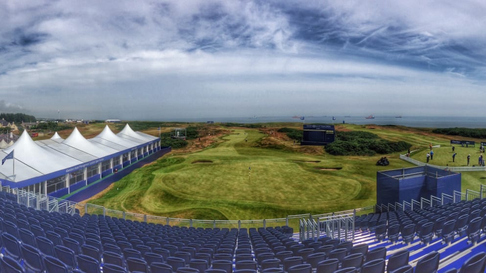 The closing hole at Royal Aberdeen 