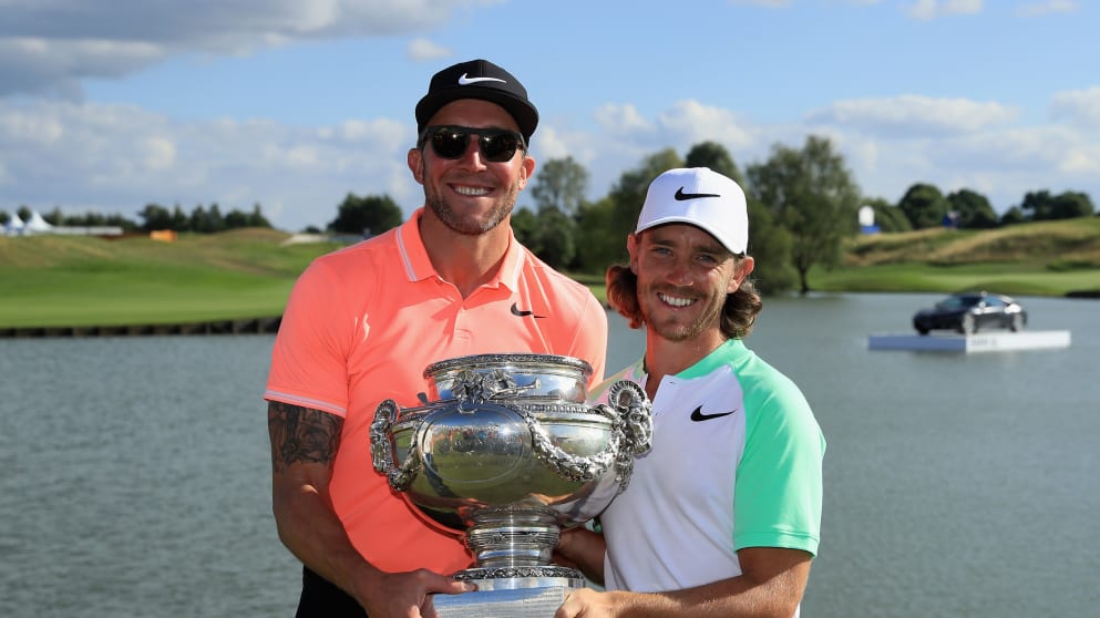 Tommy Fleetwood and his caddie Ian Finnis