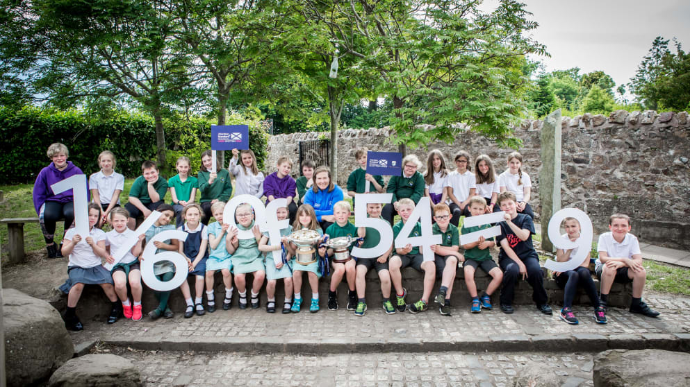 Pupils from Athelstaneford Primary School 