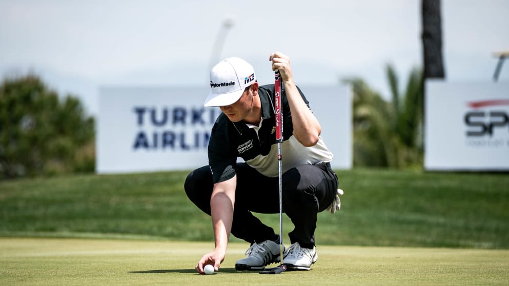 Ewen Ferguson during the first round of the Turkish Airlines Challenge 