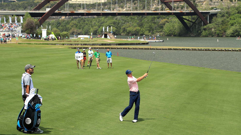 Jordan Spieth on the 13th hole in Austin