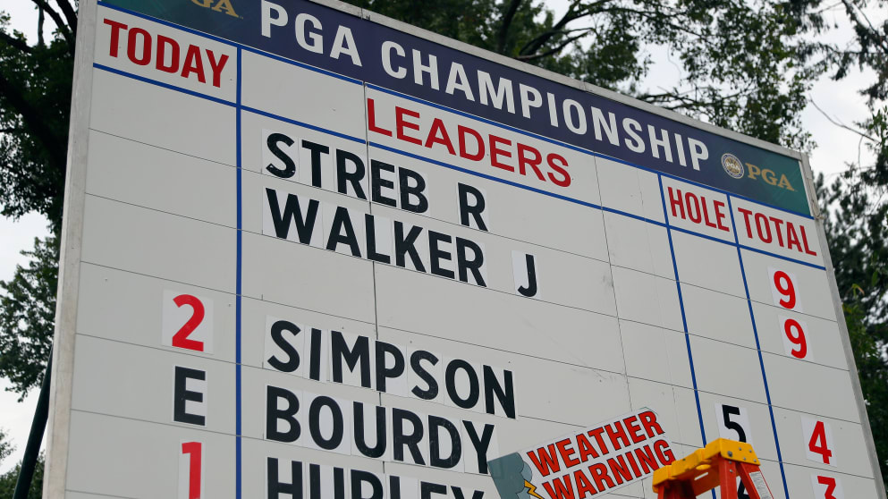Weather warnings at the US PGA Championship
