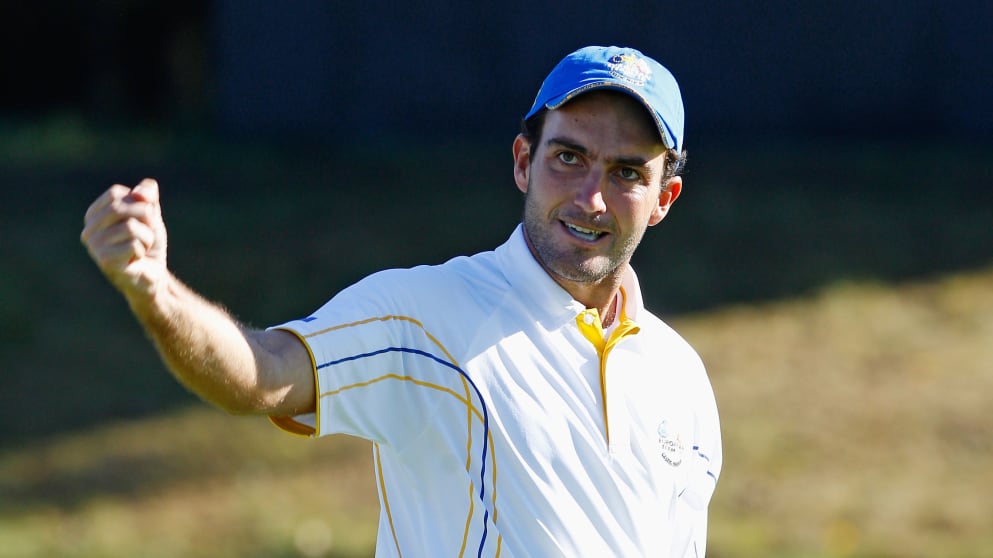 Edoardo Molinari during the 2010 Ryder Cup at Celtic Manor